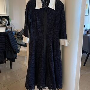 Terri John Botton Down Dress Lace size 10